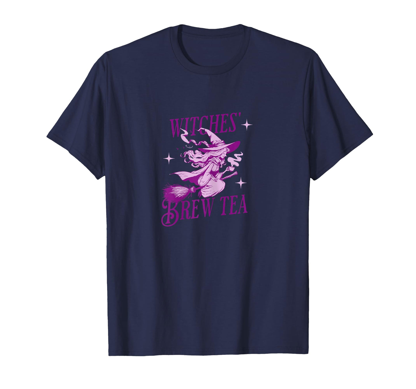Halloween - Witches Brew Tea Flying Witch T-Shirt