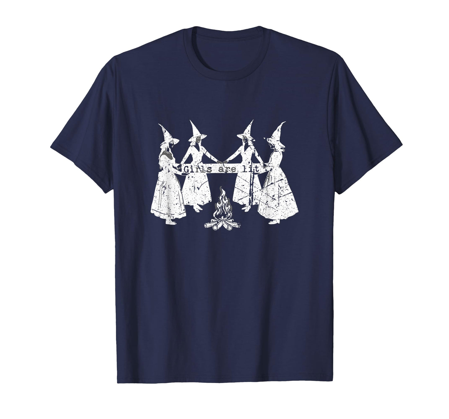 Womens Girls are Lit Witches Halloween T-Shirt