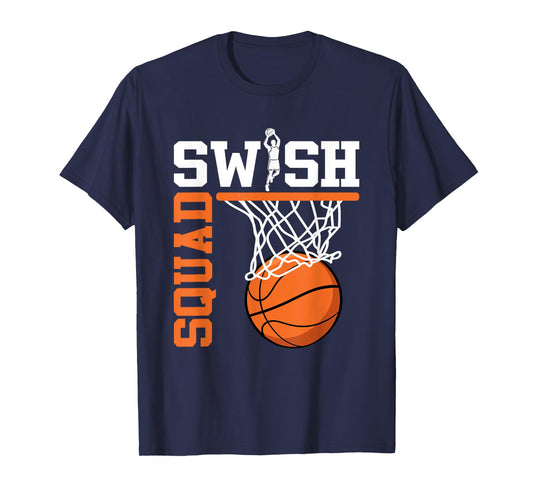 Swish Squad Girl Basketball Player T-Shirt