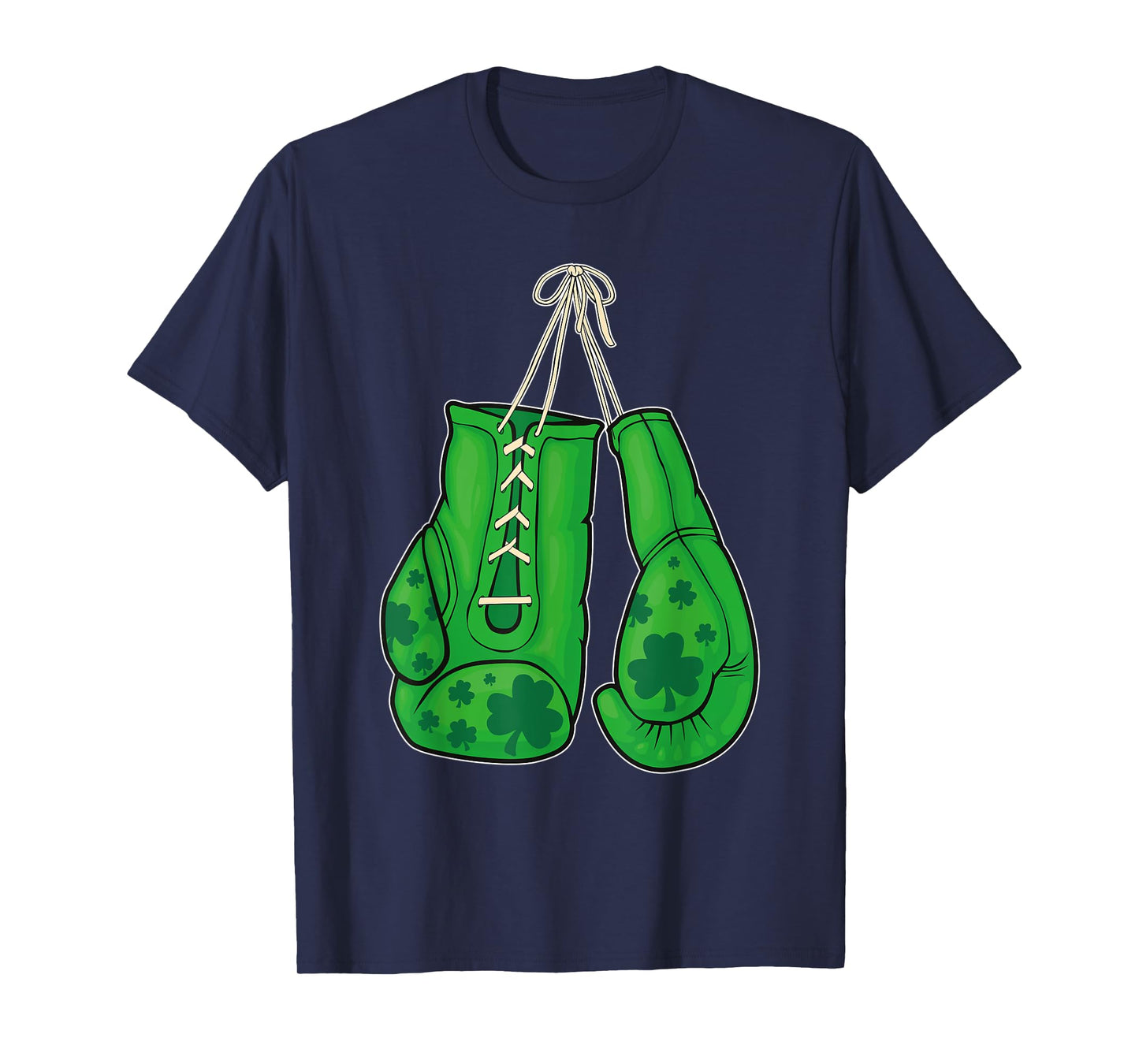 St Patricks Day Boxing Gloves Green Lucky Shamrock T-Shirt