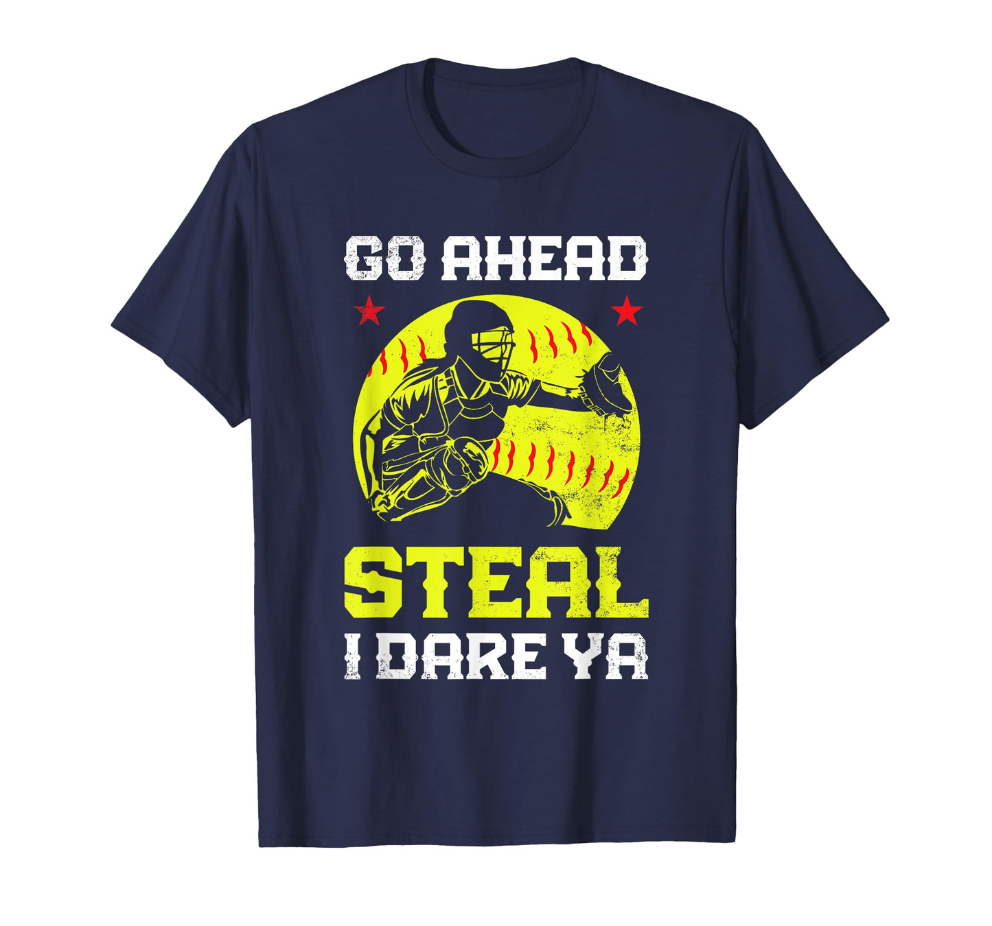 Softball Catcher Sports Design- Funny Softball Player T-Shirt