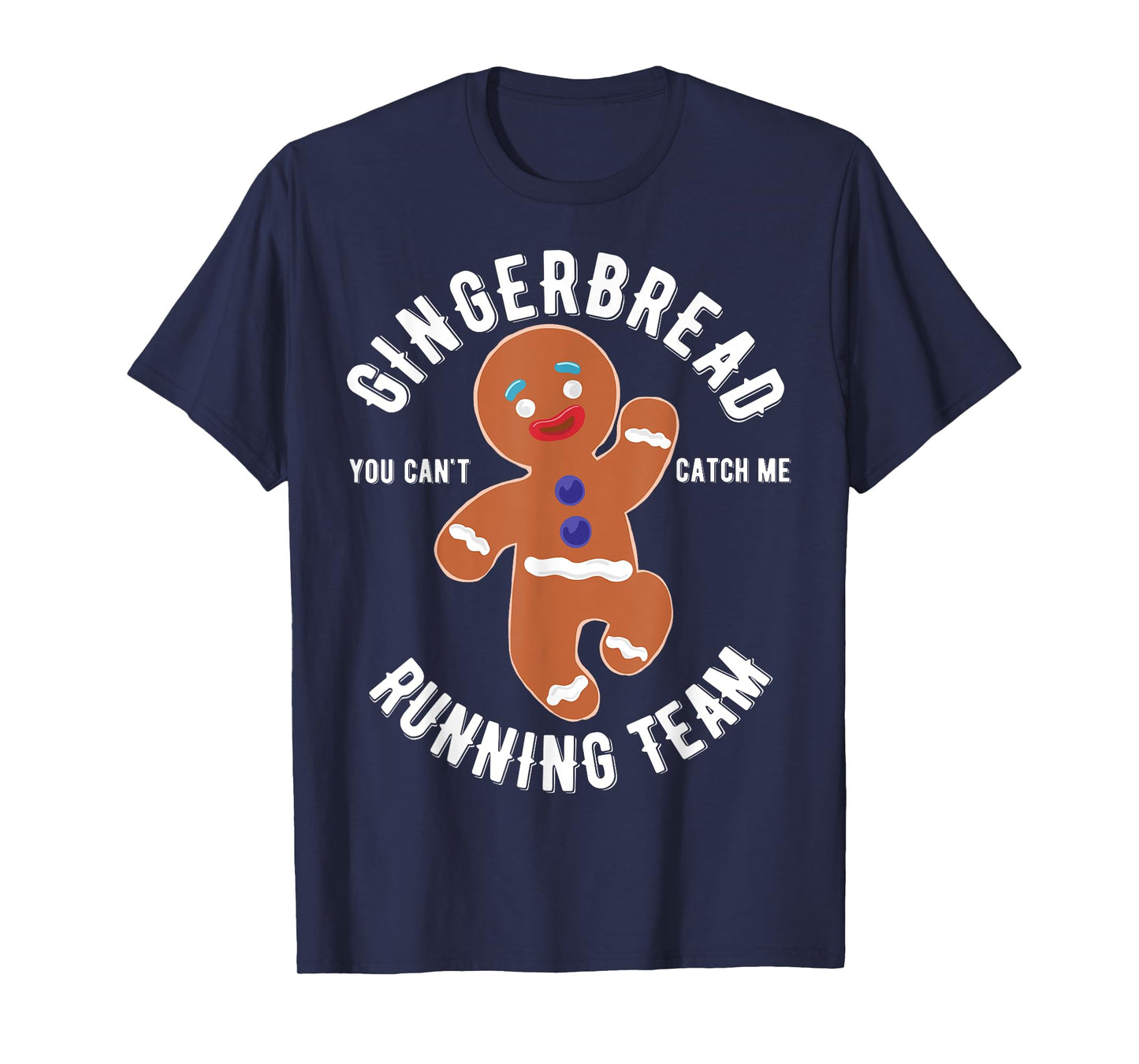 Gingerbread Running Team funny Gingerbread Christmas T-Shirt