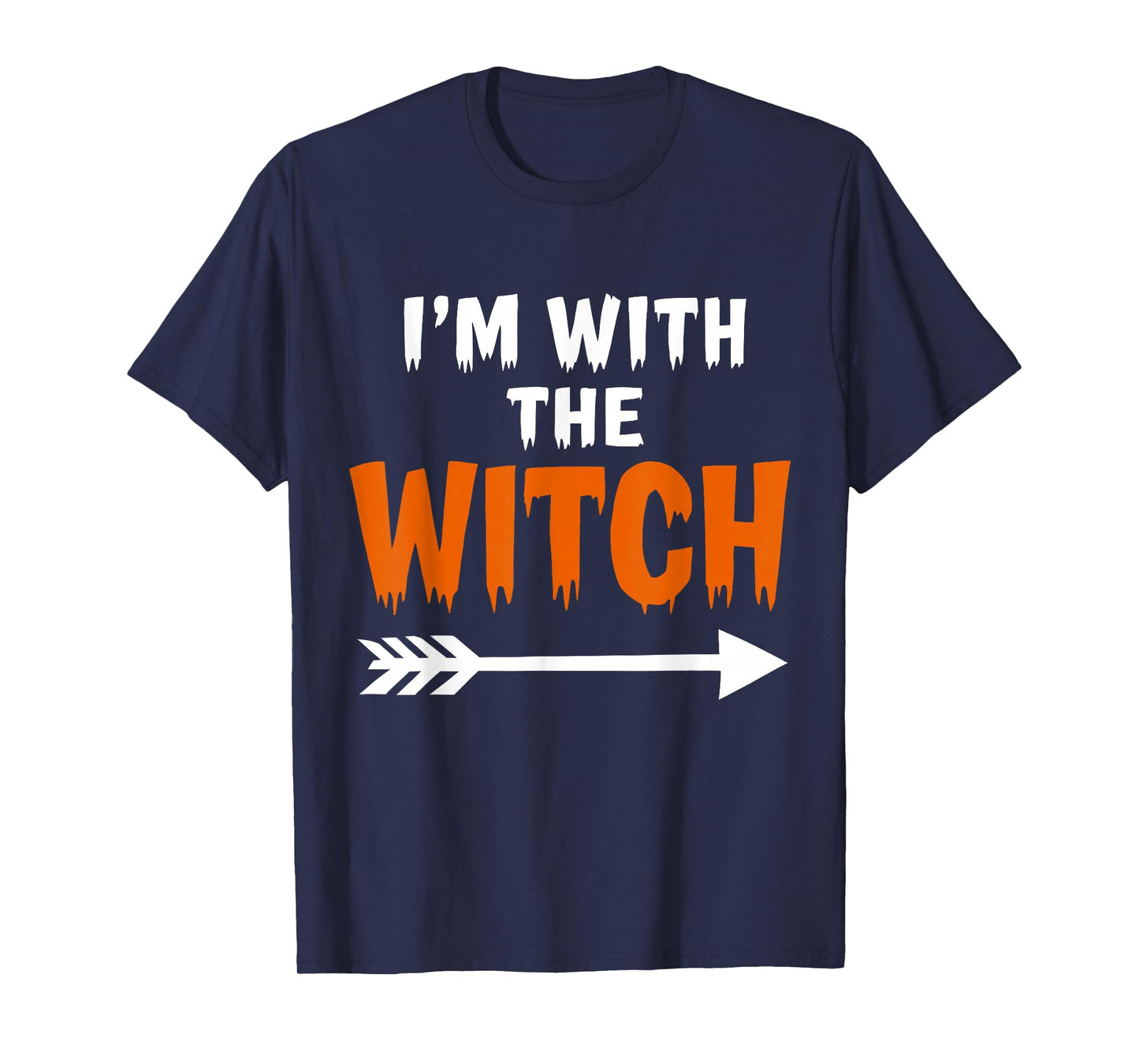 I'm with The Witch Spooky Season Halloween Couples Matching T-Shirt