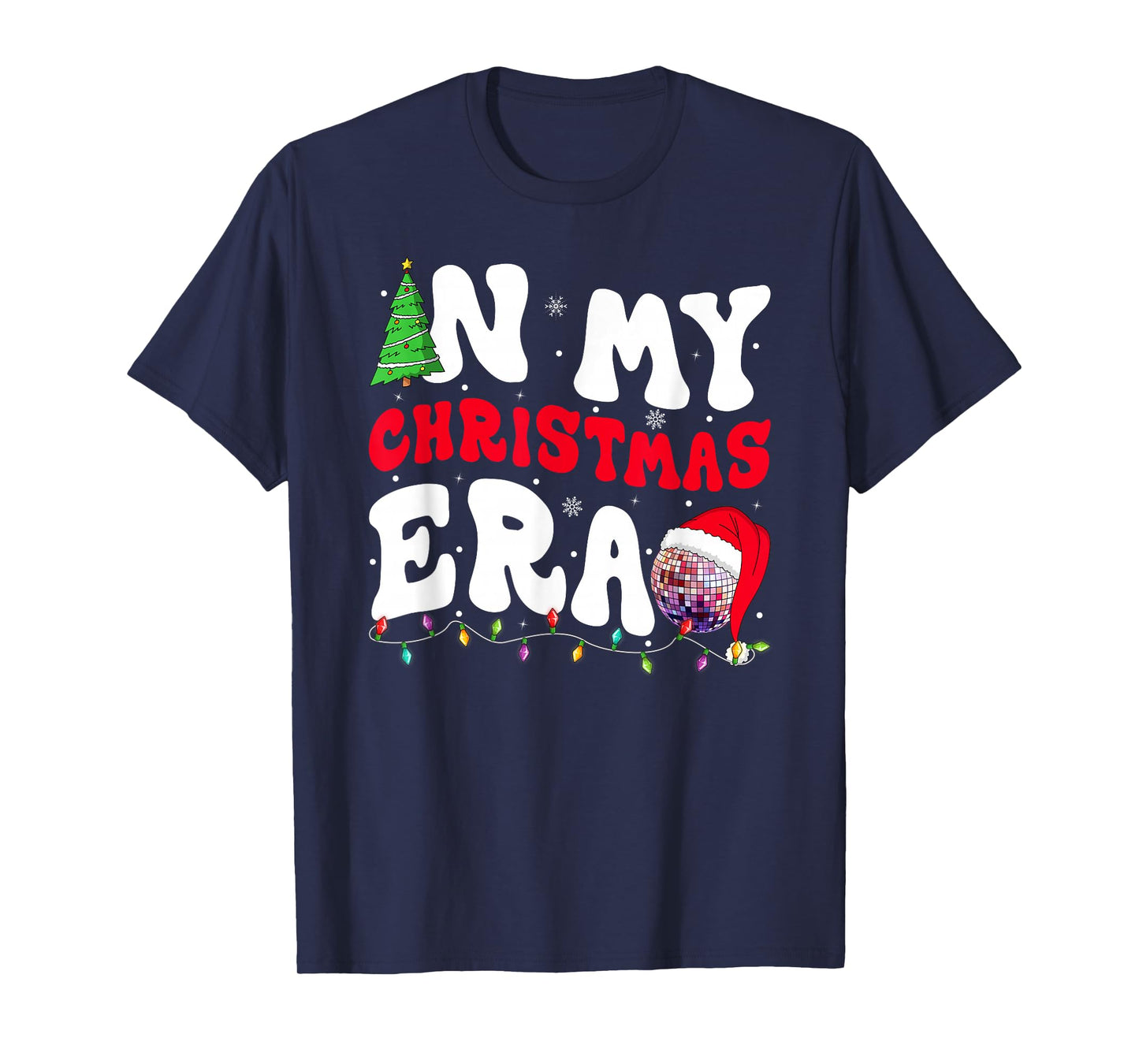 in My Christmas Era Winter Season Groovy Xmas Holiday T-Shirt