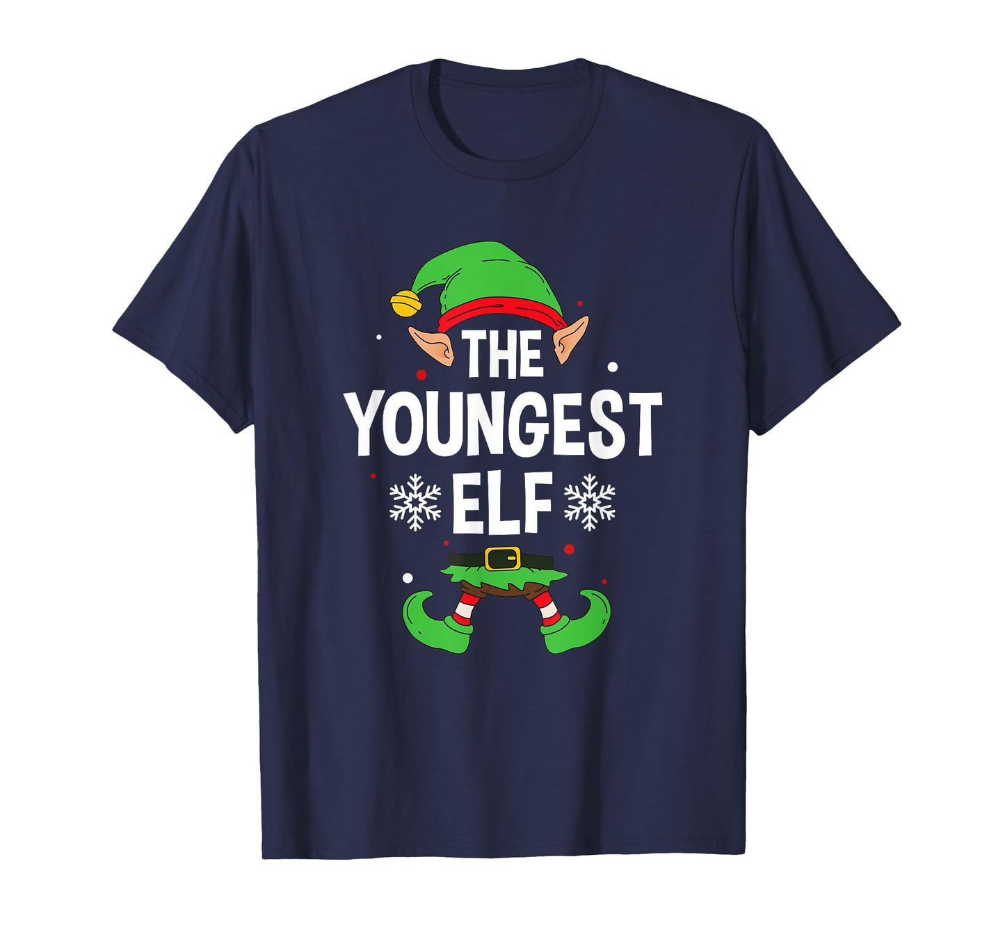 The Youngest Elf Party Family Group Matching X-Mas Saying T-Shirt