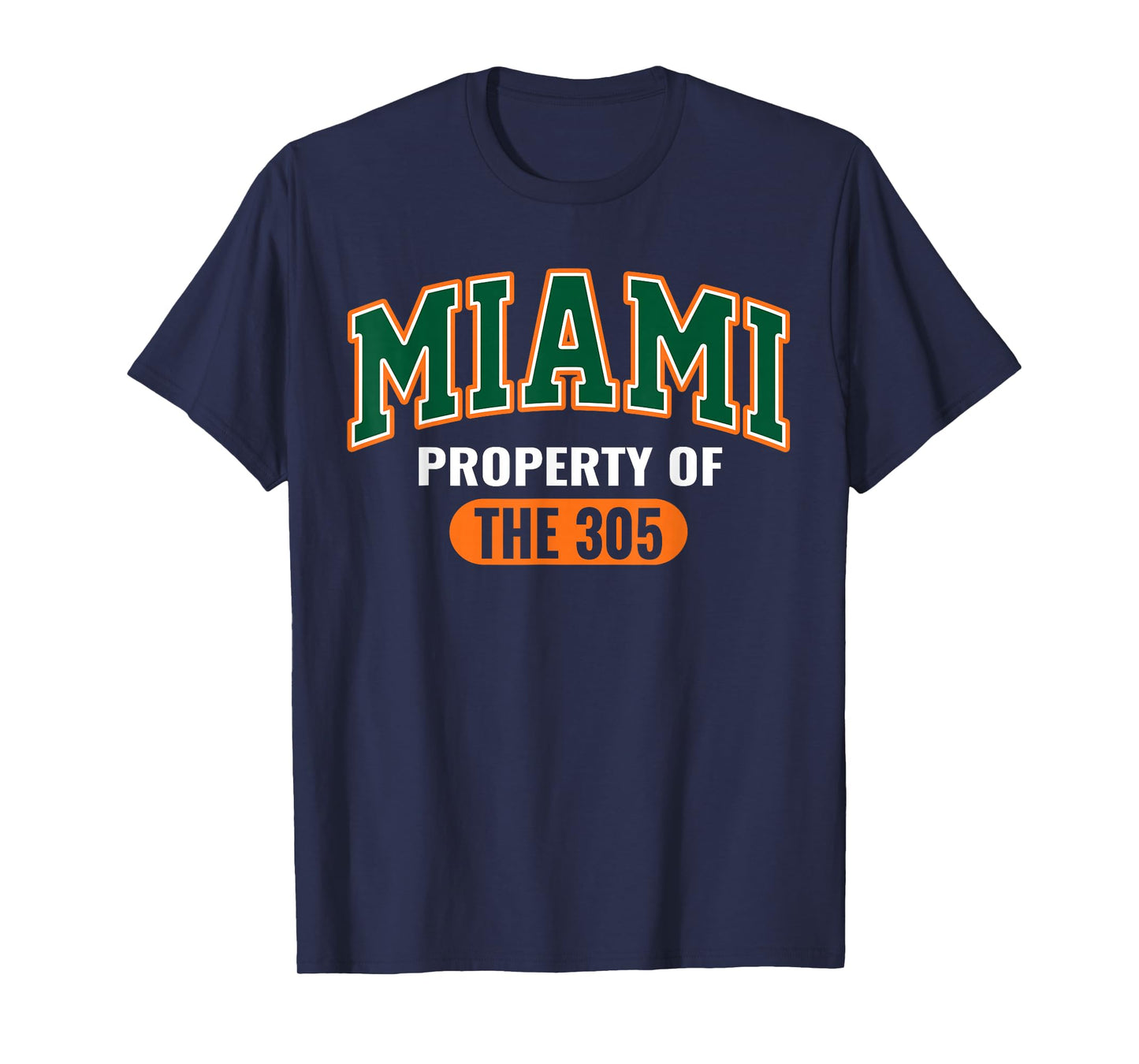 305 Miami Vibes Urban Style Miami Beach Graphic Design T-Shirt