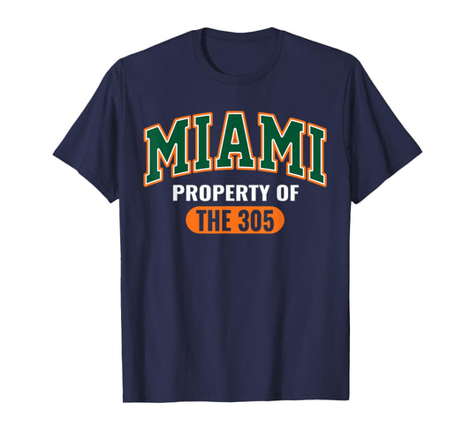 305 Miami Vibes Urban Style Miami Beach Graphic Design T-Shirt