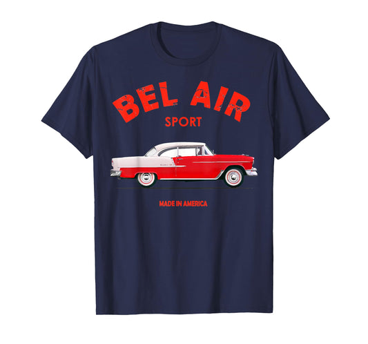 1955 55 chevys bel air sport classic vintage muscle car T-Shirt