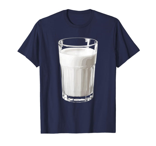 Glass Of Milk Shirt Adult Kids Men Women Glass Milk Costume T-Shirt