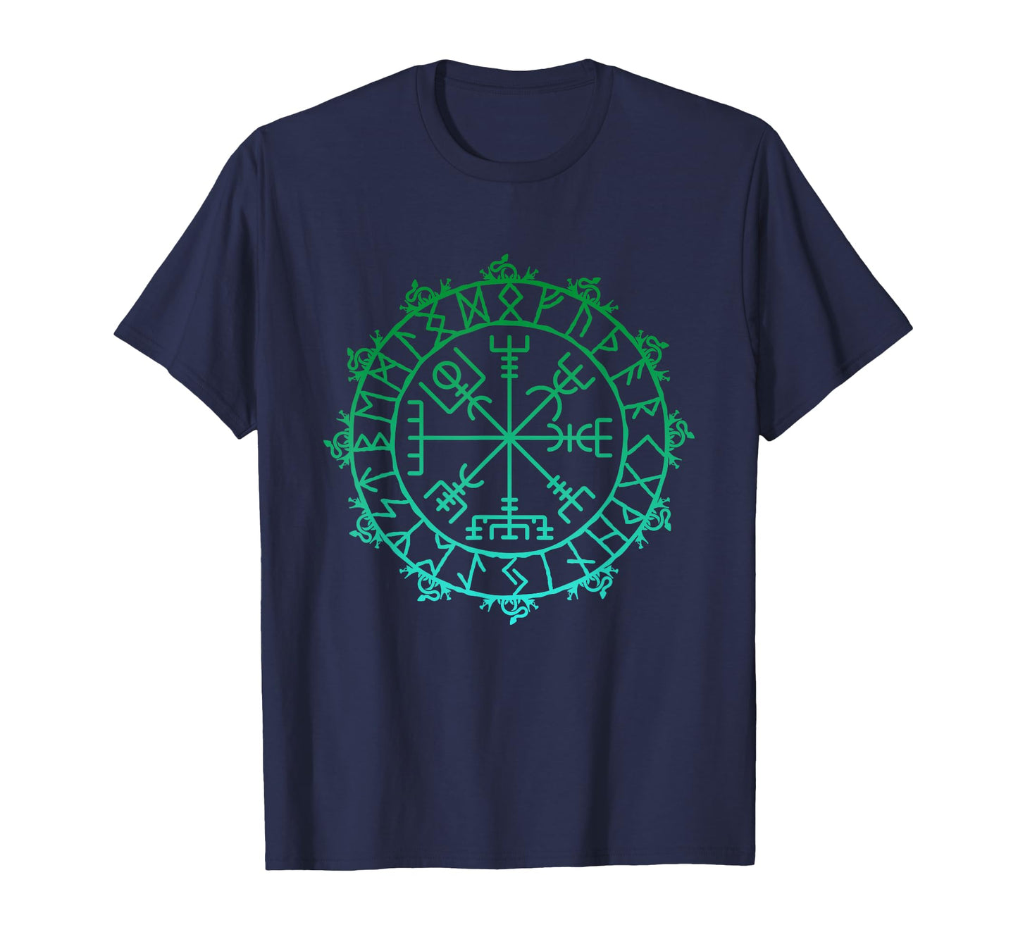 Nordic Symbol Vegvisir Viking Symbol Celtic Rune T-Shirt