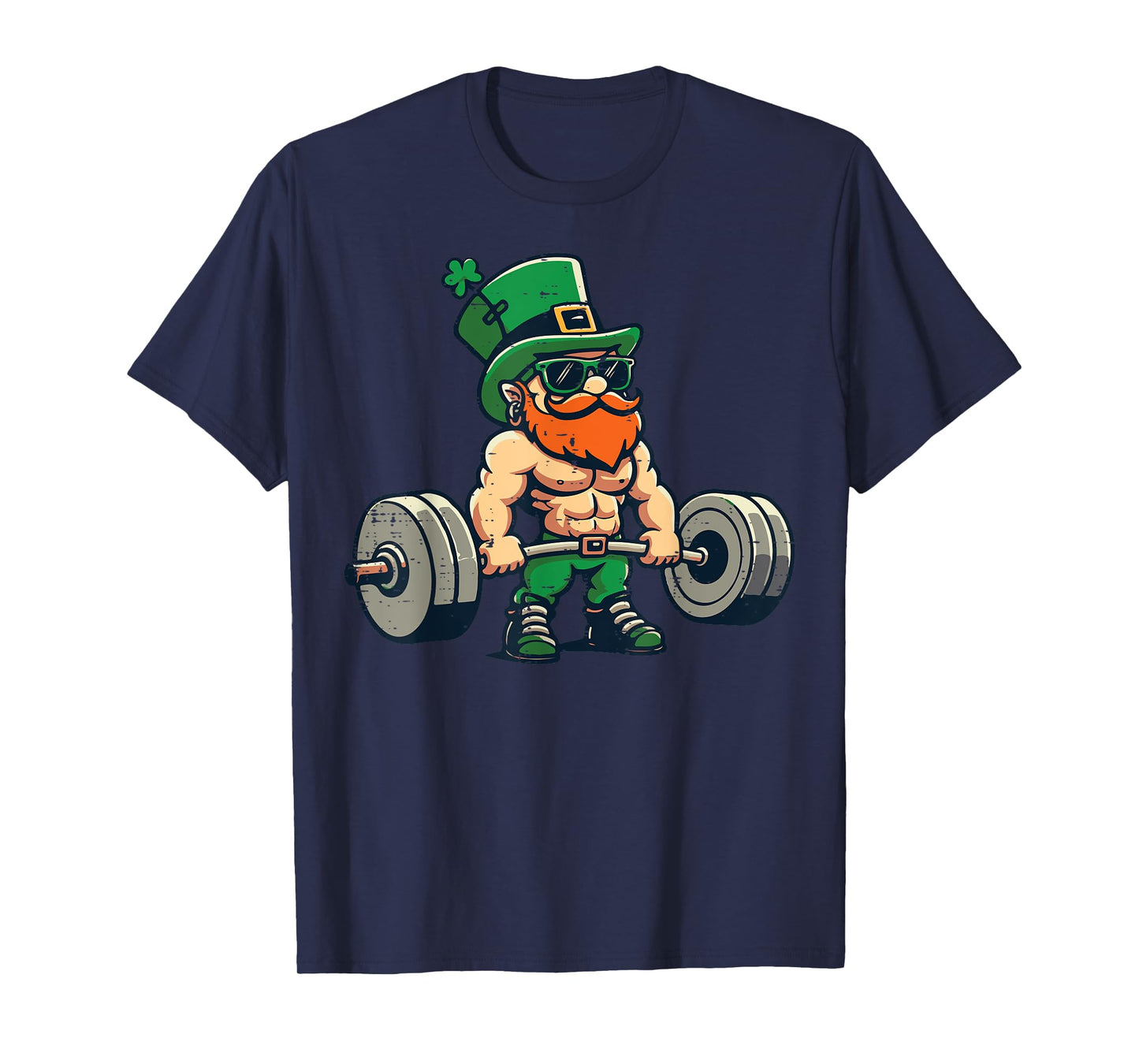 St Patricks Day Workout Deadlift Saint Pattys Gym Men Women T-Shirt
