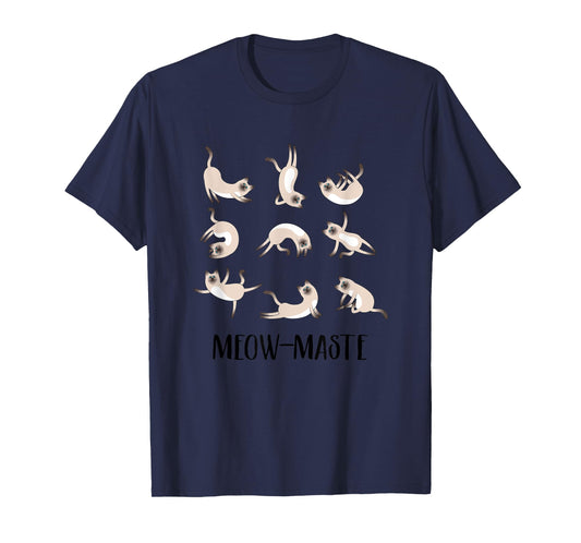 Cat Yoga Shirt -- Funny Cat Lover Yoga Poses T Shirt Men Women Girls Kids T-Shirt