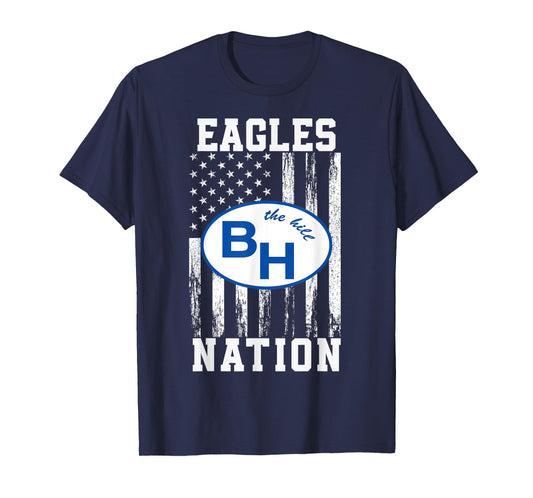 Barbers Hill Eagles Logo Nation HS T-Shirt