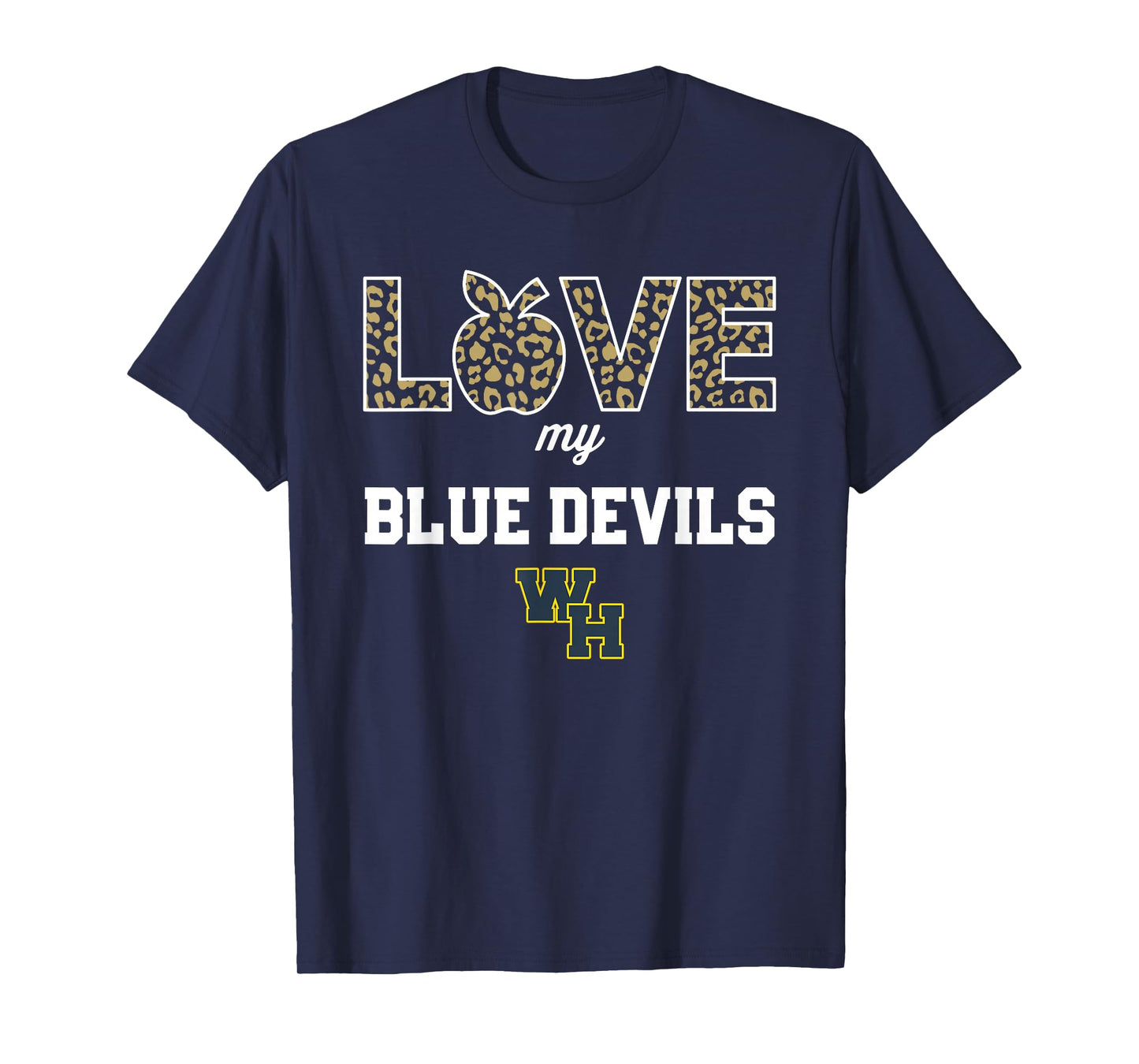 Winter Haven Blue Devils Logo Love My Team HS T-Shirt