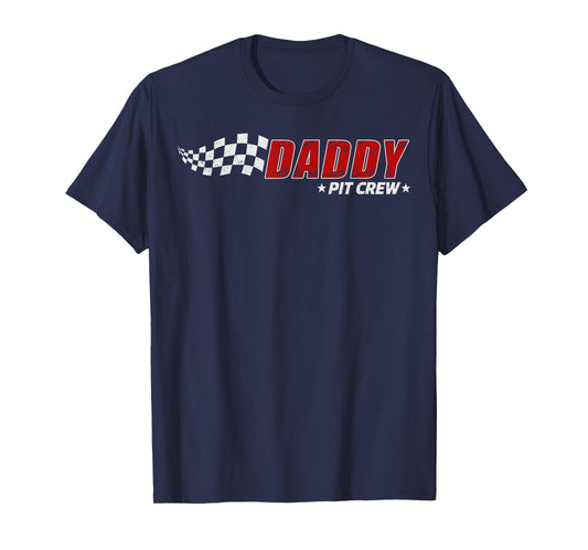 Daddy Pit Crew Race Car Birthday Family Matching Pit Crew T-Shirt