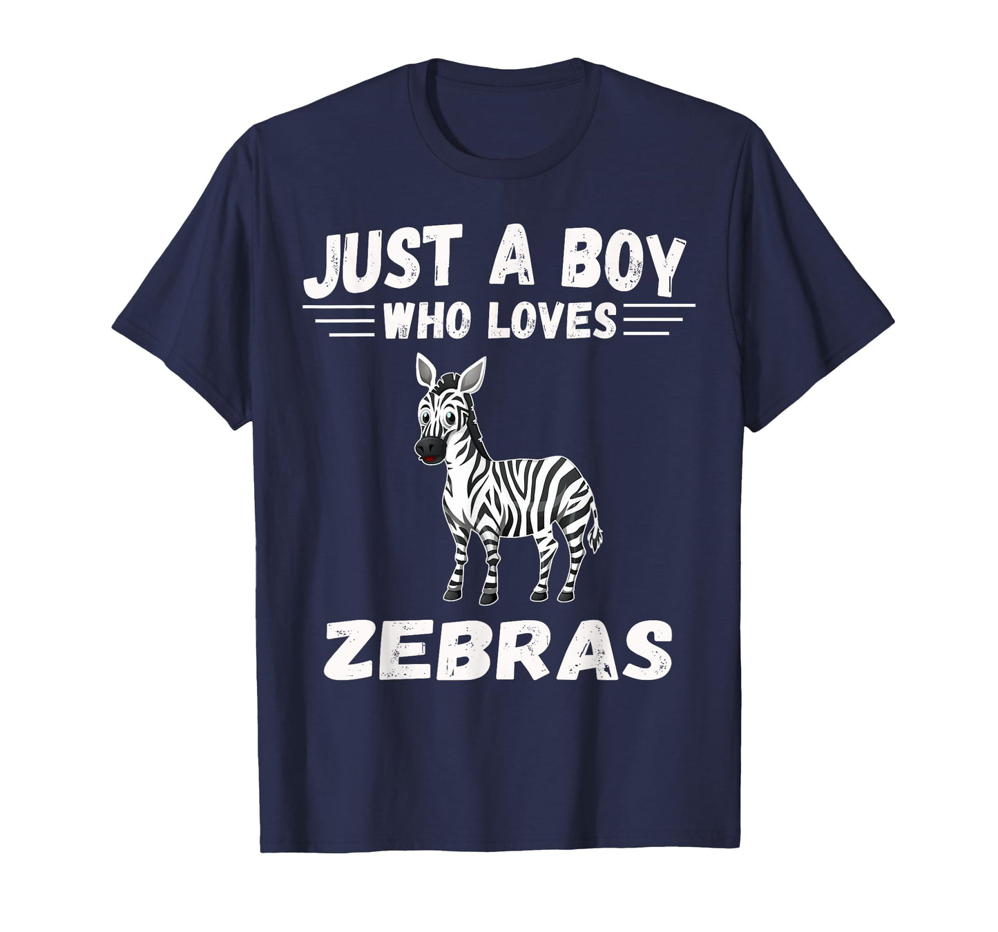 Just A Boy Who Loves Zebras shirt Gifts Zebra Lover T-Shirt