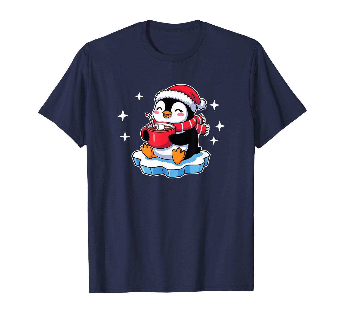 Cute Christmas Penguin Wintertime Holiday T-Shirt