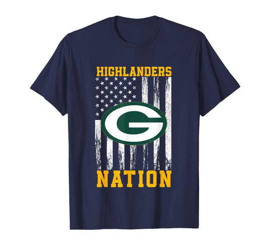 Glenvar Highlanders Logo Nation HS T-Shirt