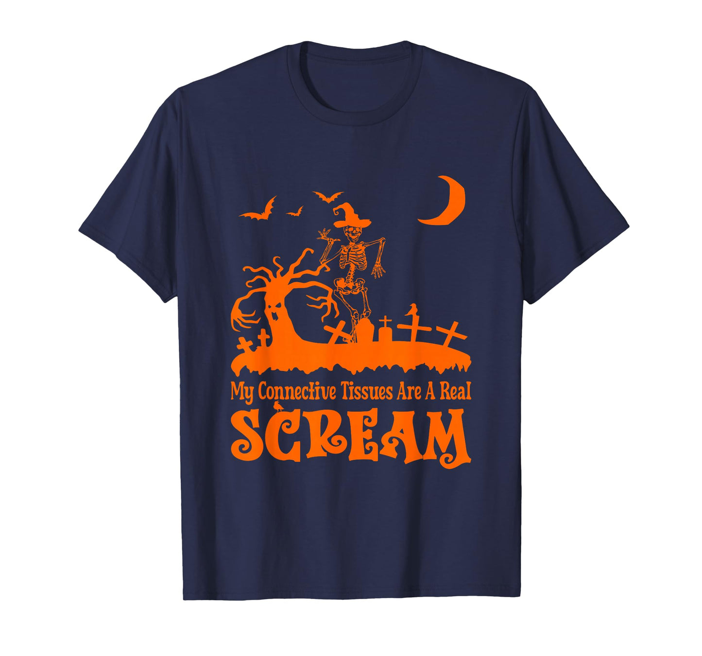 My Connective Tissues are a Real Scream Funny EDS Halloween T-Shirt