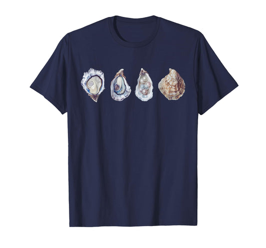Oyster Seafood Shirt |Funny Oyster Pearl Seashell Girl Women T-Shirt