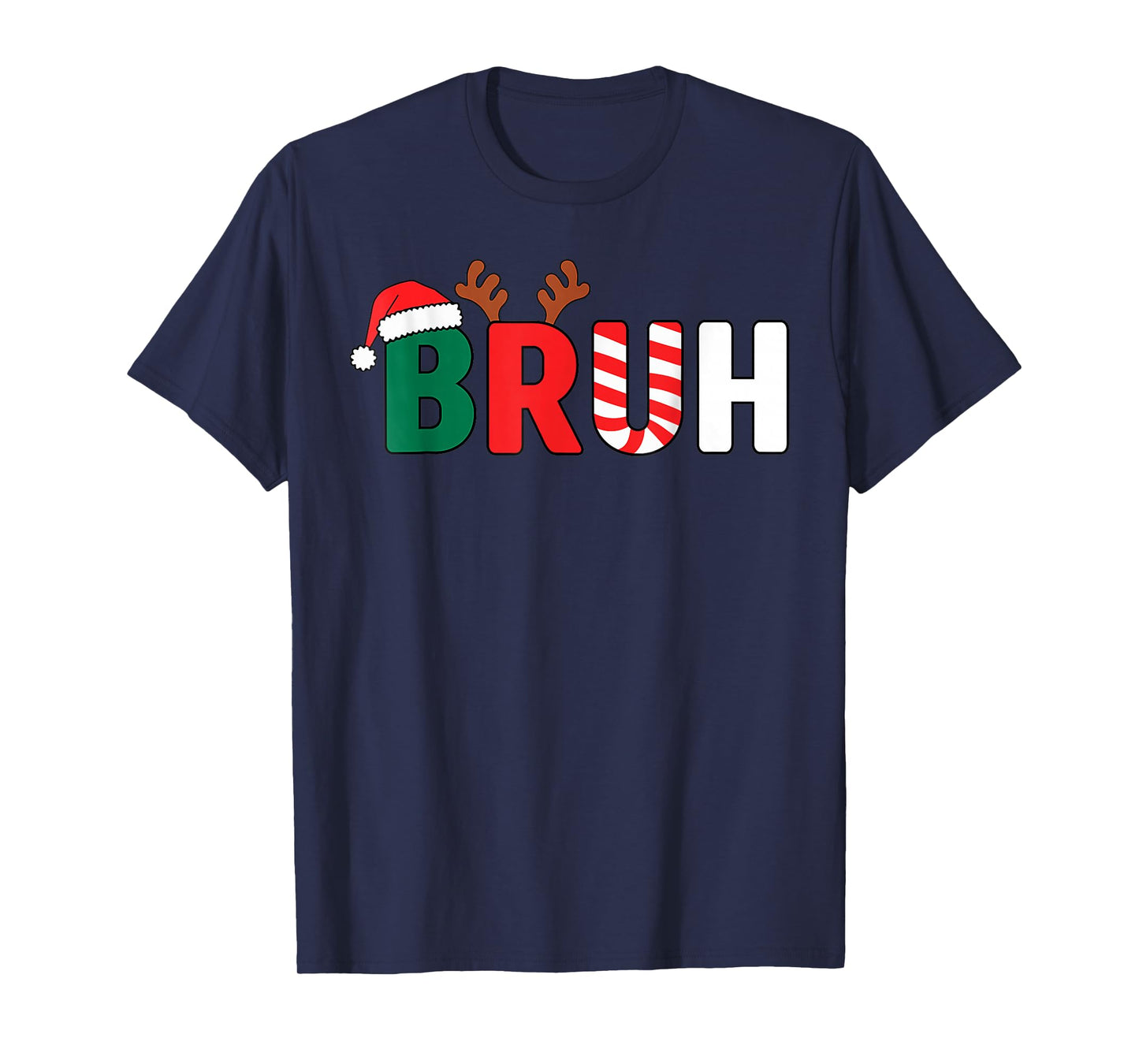 Bruh Christmas Kids Xmas Teens Boys Funny Christmas T-Shirt