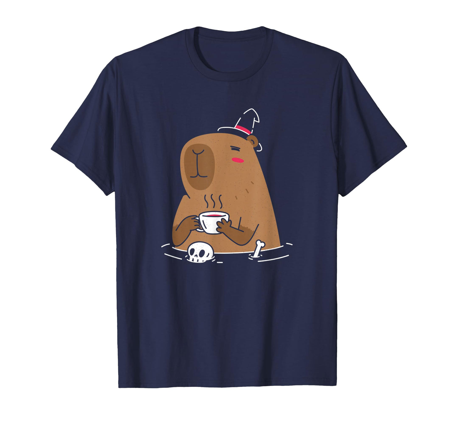 Witch Capybara Funny Halloween Holiday T-Shirt