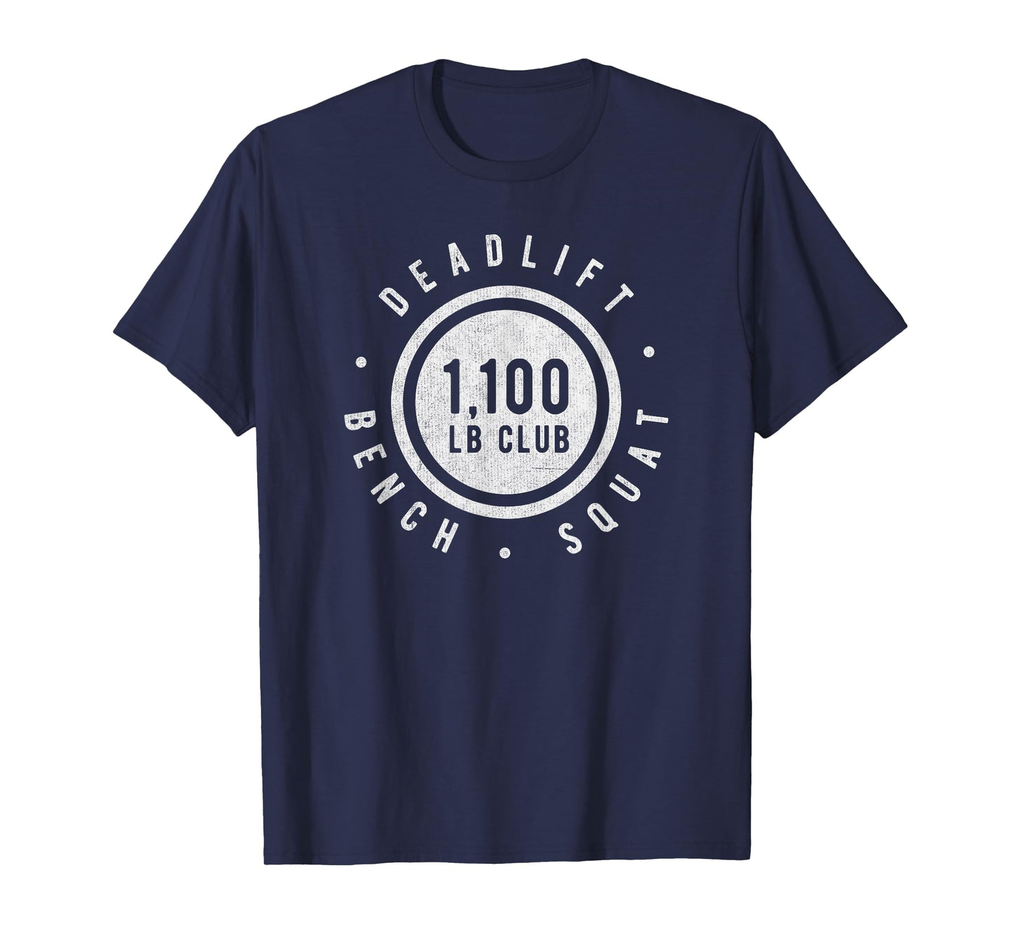 1,100lb Club Powerlifting Gym Elite Strength Workout Novelty T-Shirt