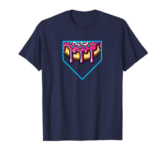 Home Plate Drip - Softball & Baseball T-Shirt
