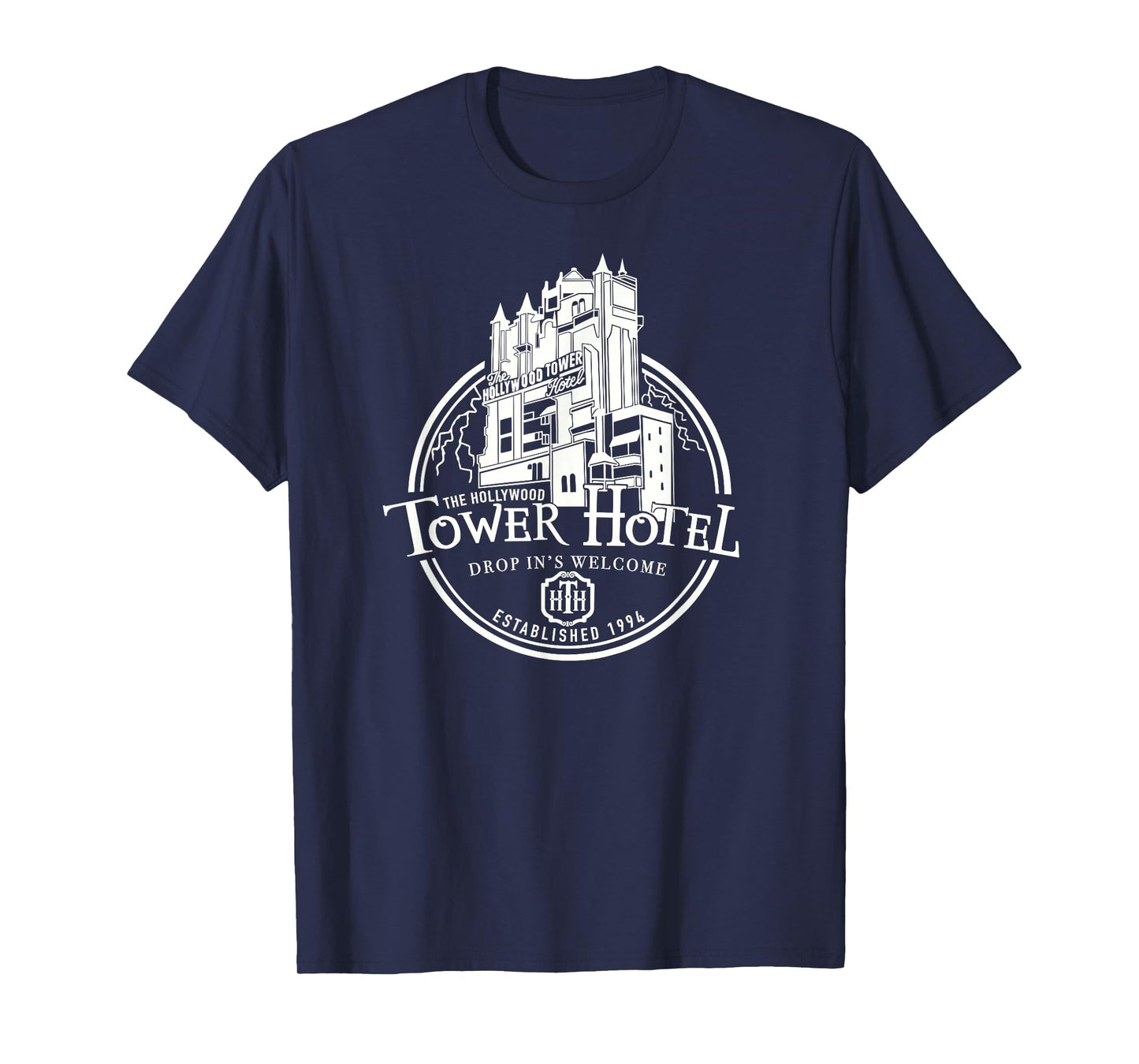 Hollywood Tower Hotel, Theme Park Ride, Drop In's Welcome T-Shirt