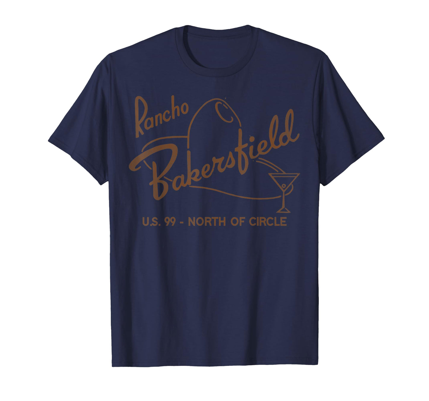 Vintage Rancho Bakersfield Retro Defunct Motel California T-Shirt
