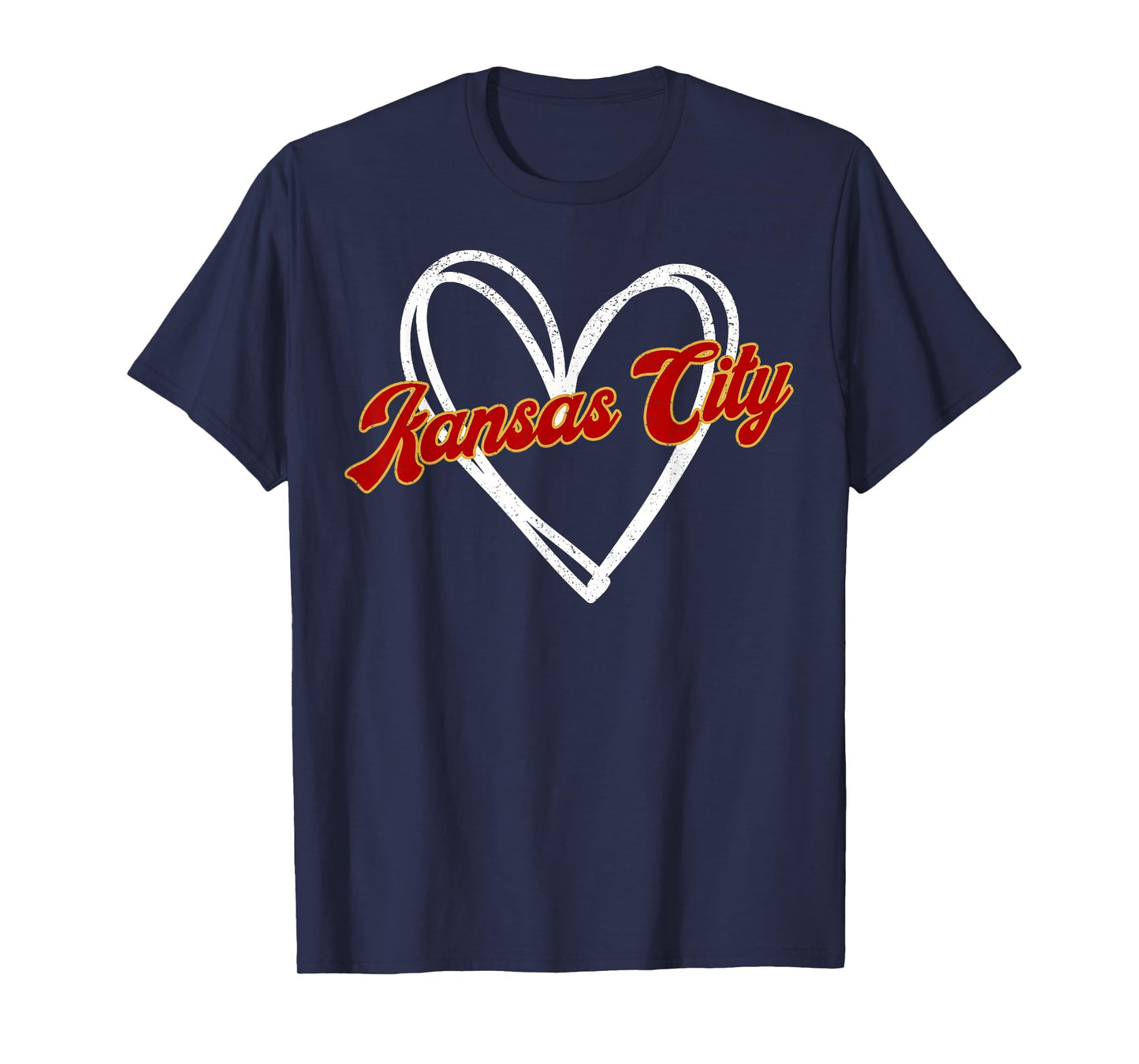 Vintage Kansas City K.C Men Women Kids Heart T-Shirt