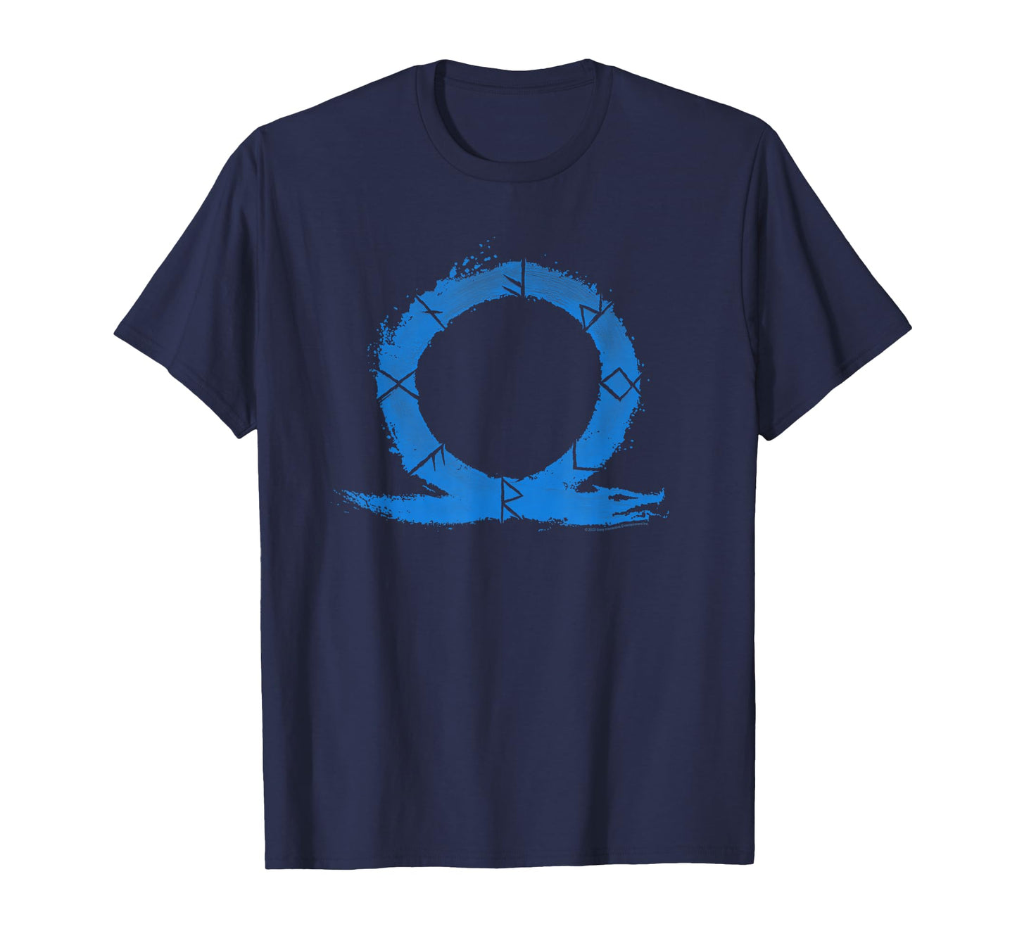 God of War Ragnarok Blue Ouroboros Runes T-Shirt