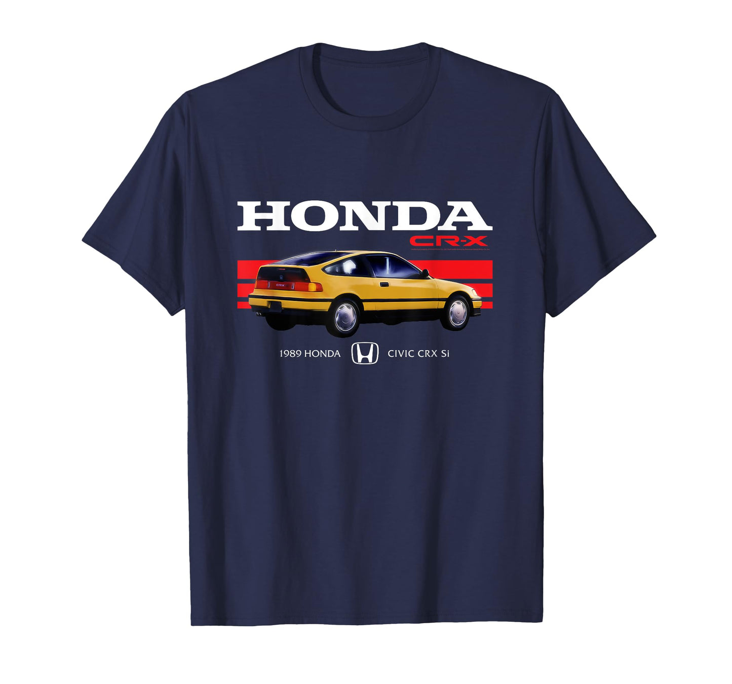 Honda CR-X 1989 Racing Stripe Retro Civic T-Shirt