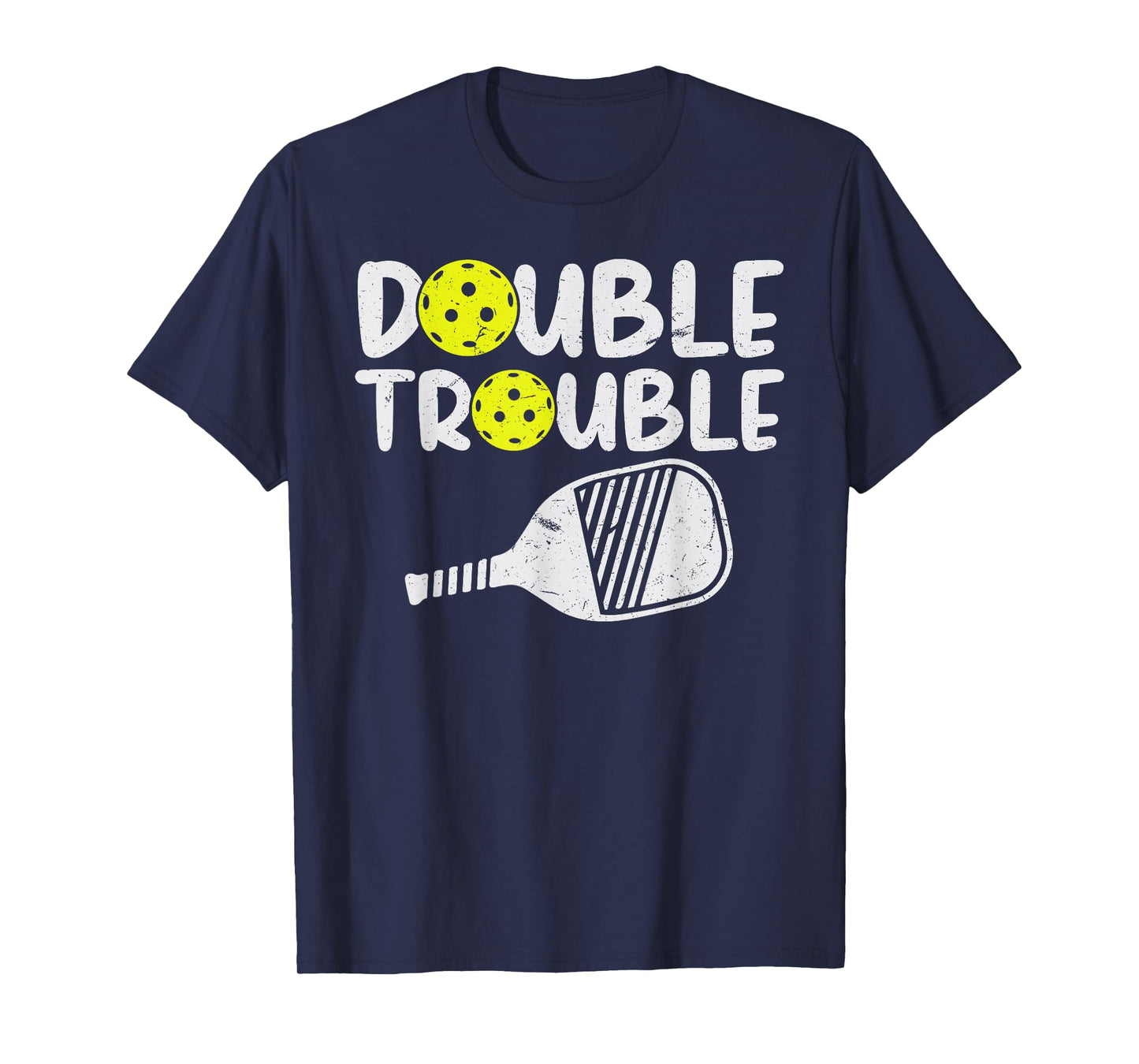 Double Pickleball Trouble Pickleball Men Women Pickleball T-Shirt