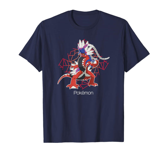 Pokémon Koraidon Legendary Geometric Background Portrait T-Shirt