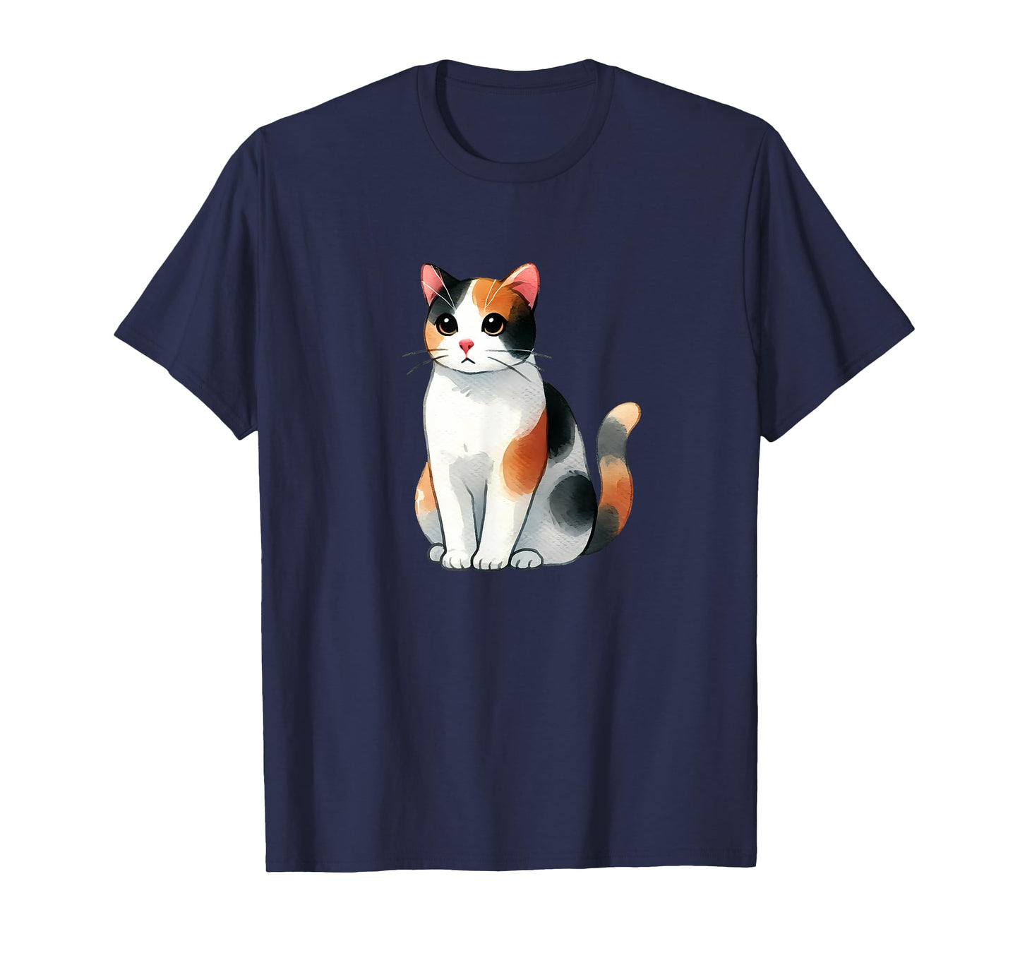 Cute Calico Cat T-Shirt for Men Women Kids