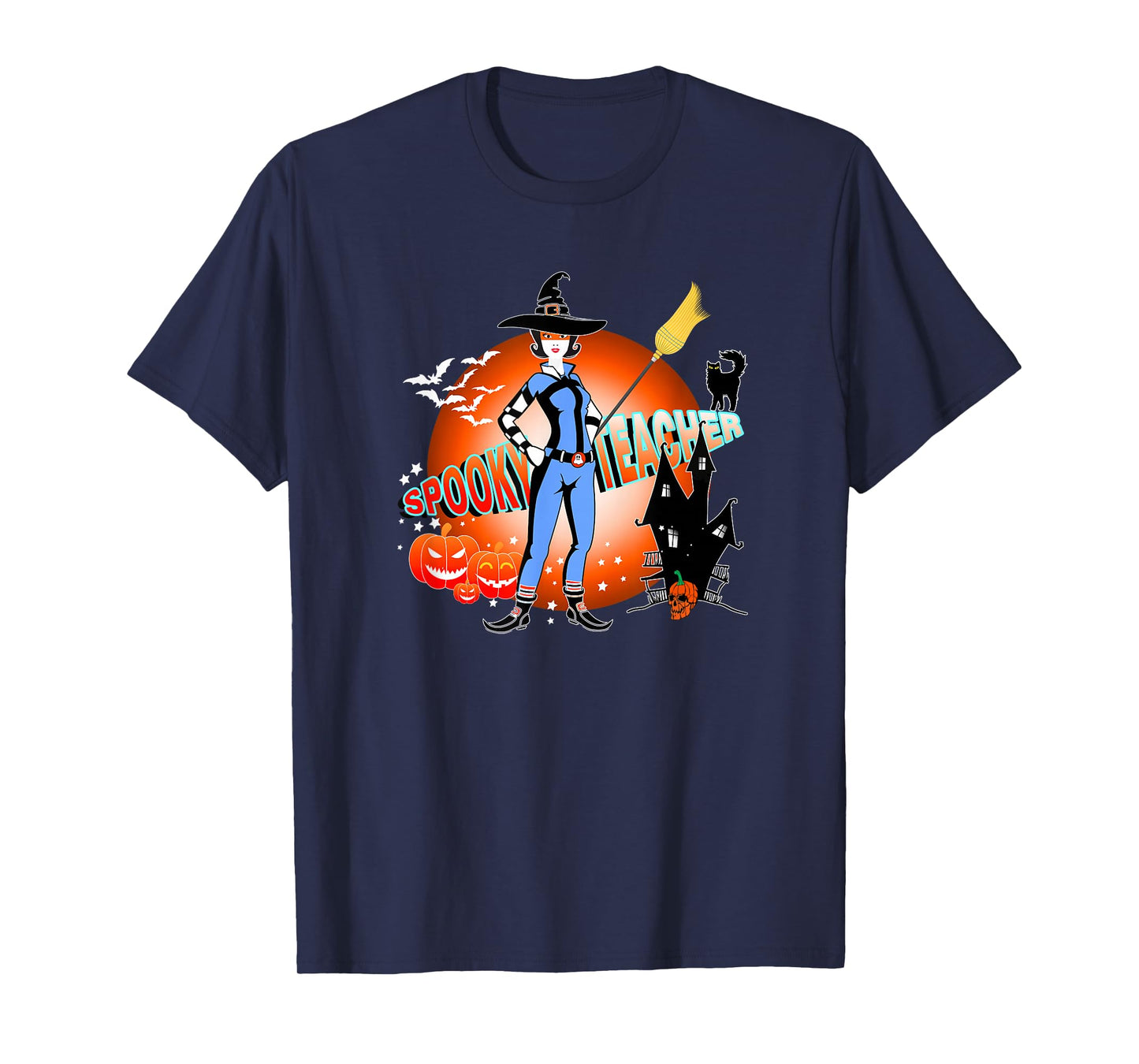 Spooky Teacher Halloween Witch Classroom for School T-Shirt