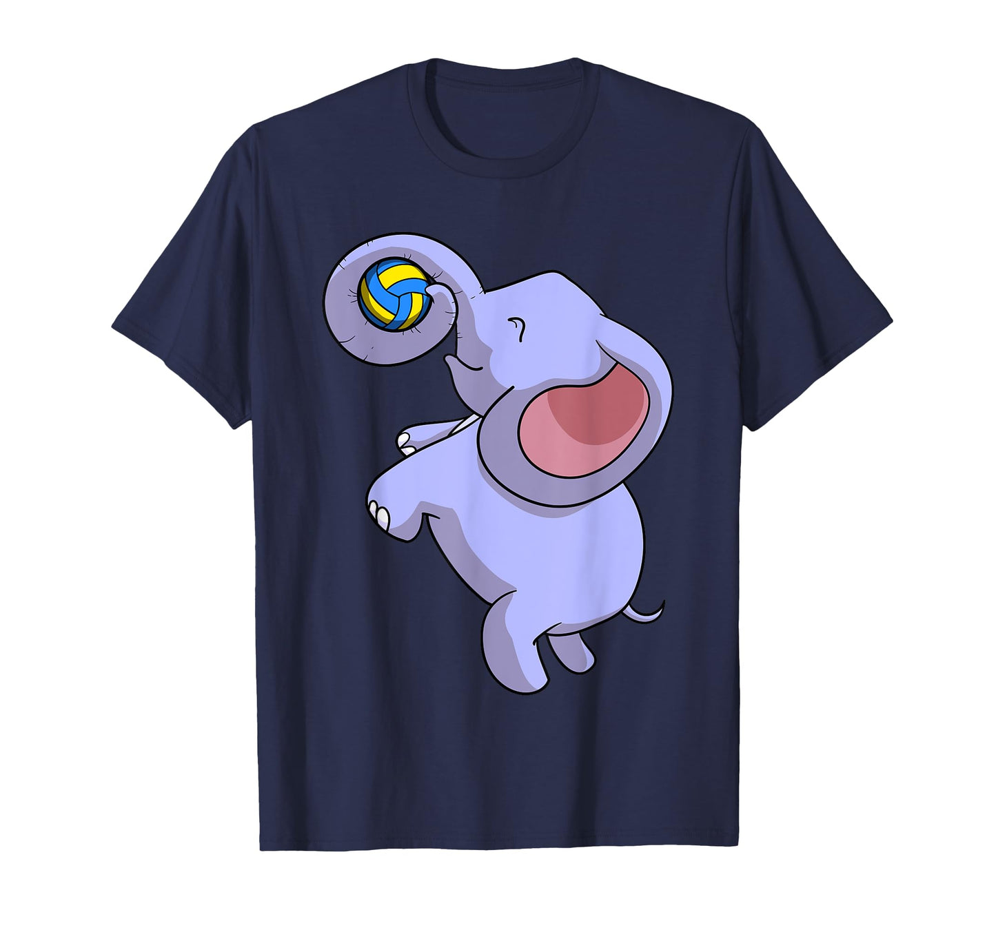 Funny Elephant Playing Volleyball Player Ball Game Outfit T-Shirt