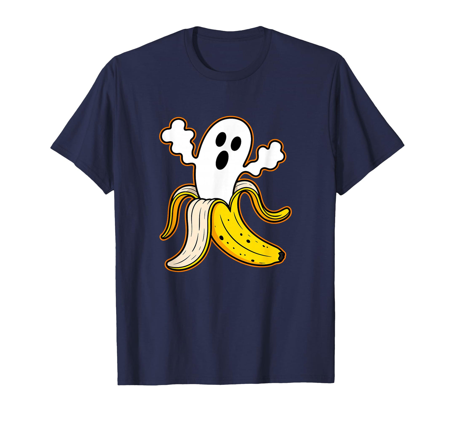 Amazing Spooky Creepy Halloween Banana Ghost T-Shirt