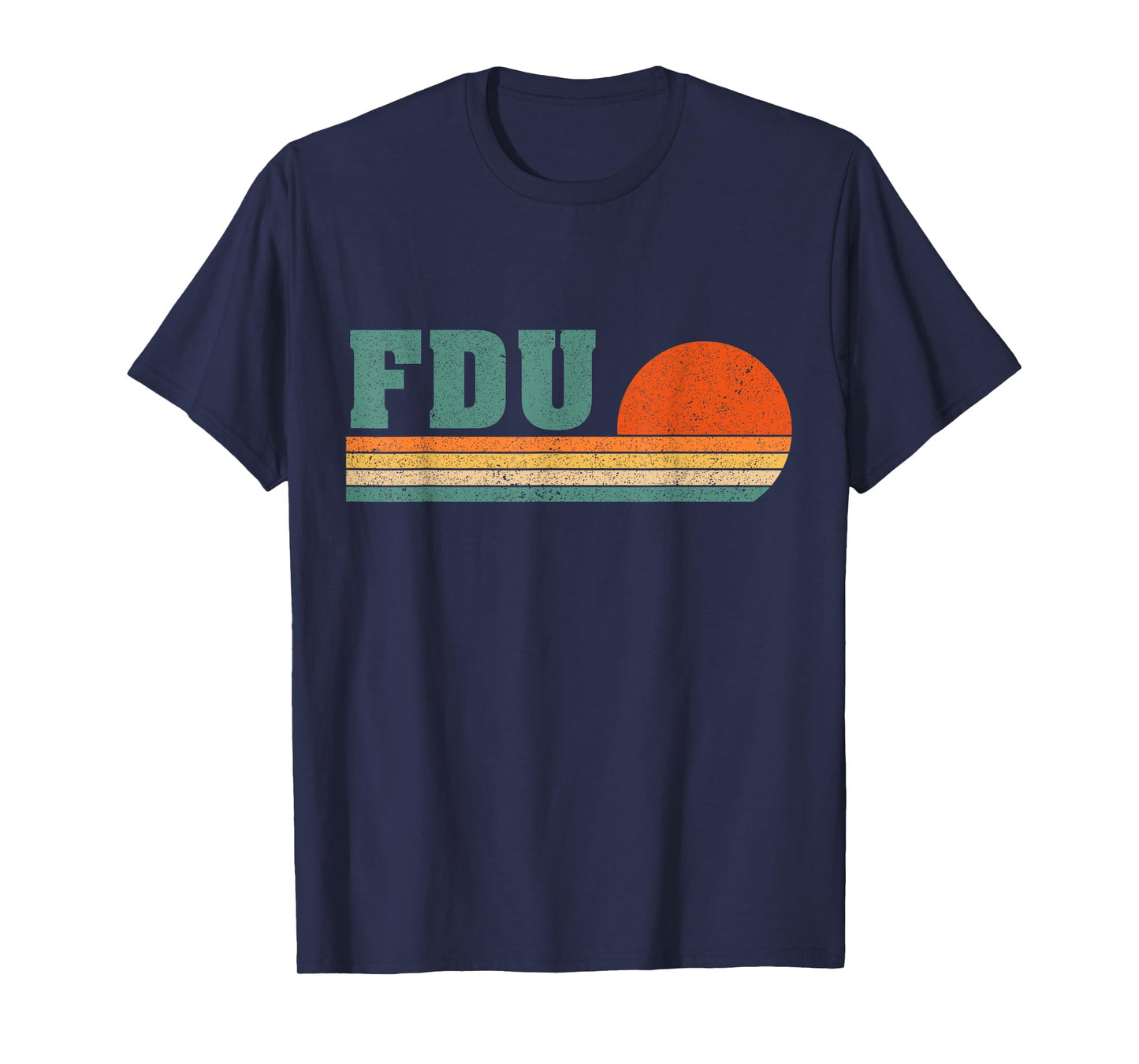 Vintage University 1980s 80s Style FDU Logo Men Women T-Shirt