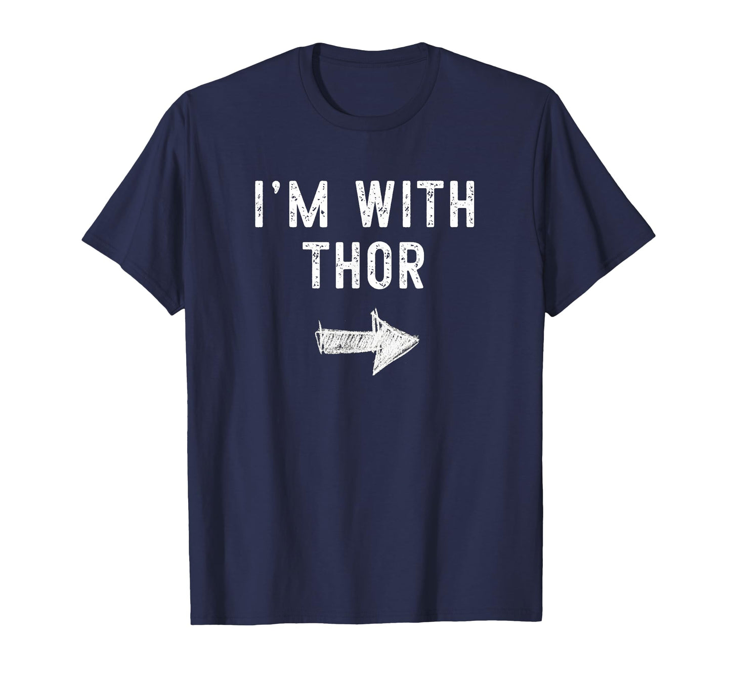 I'm With Thor Costume Halloween Matching Couple T-Shirt