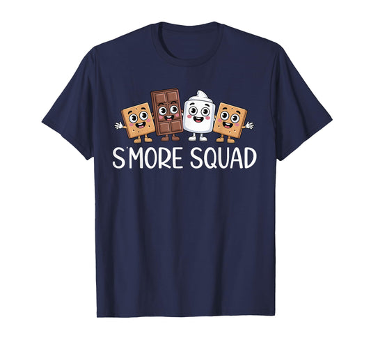 Smore Squad Camping Campfire Chocolate Marshmallow S'mores T-Shirt