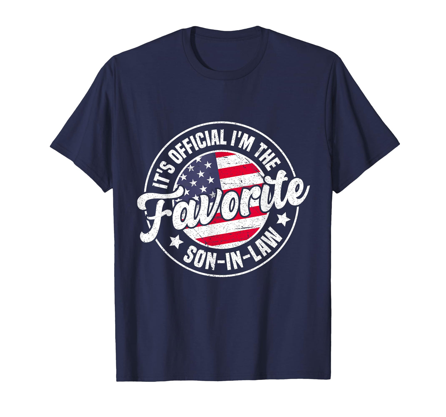 It's Official I'm The Favorite Son-In-Law Funny Vintage T-Shirt