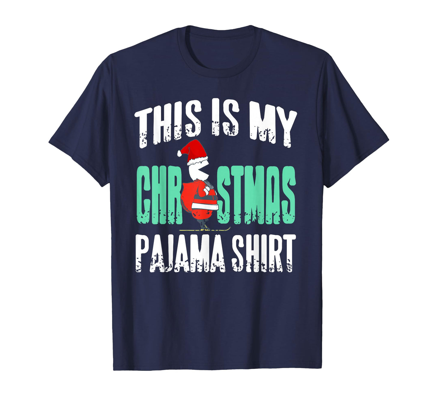 Funny Holiday Santa Costume Humor for Christmas Look T-Shirt