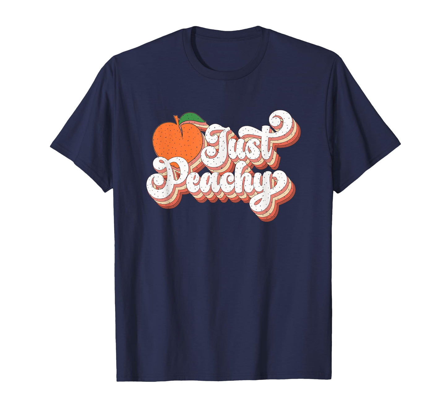 Just Peachy Retro Style Graphic T-Shirt