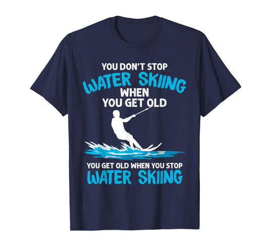 Funny Water Skiing Designs For Men Women Water Skier Athlete T-Shirt