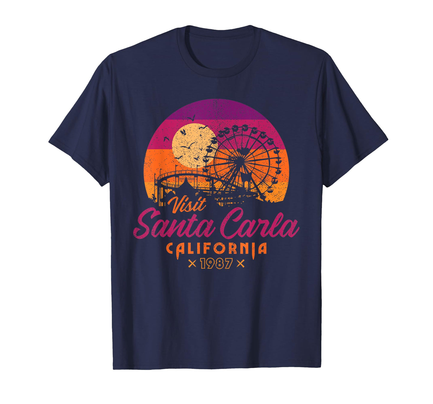 Vintage Visit Santa Carla 1987 California Retro Nostalgia T-Shirt