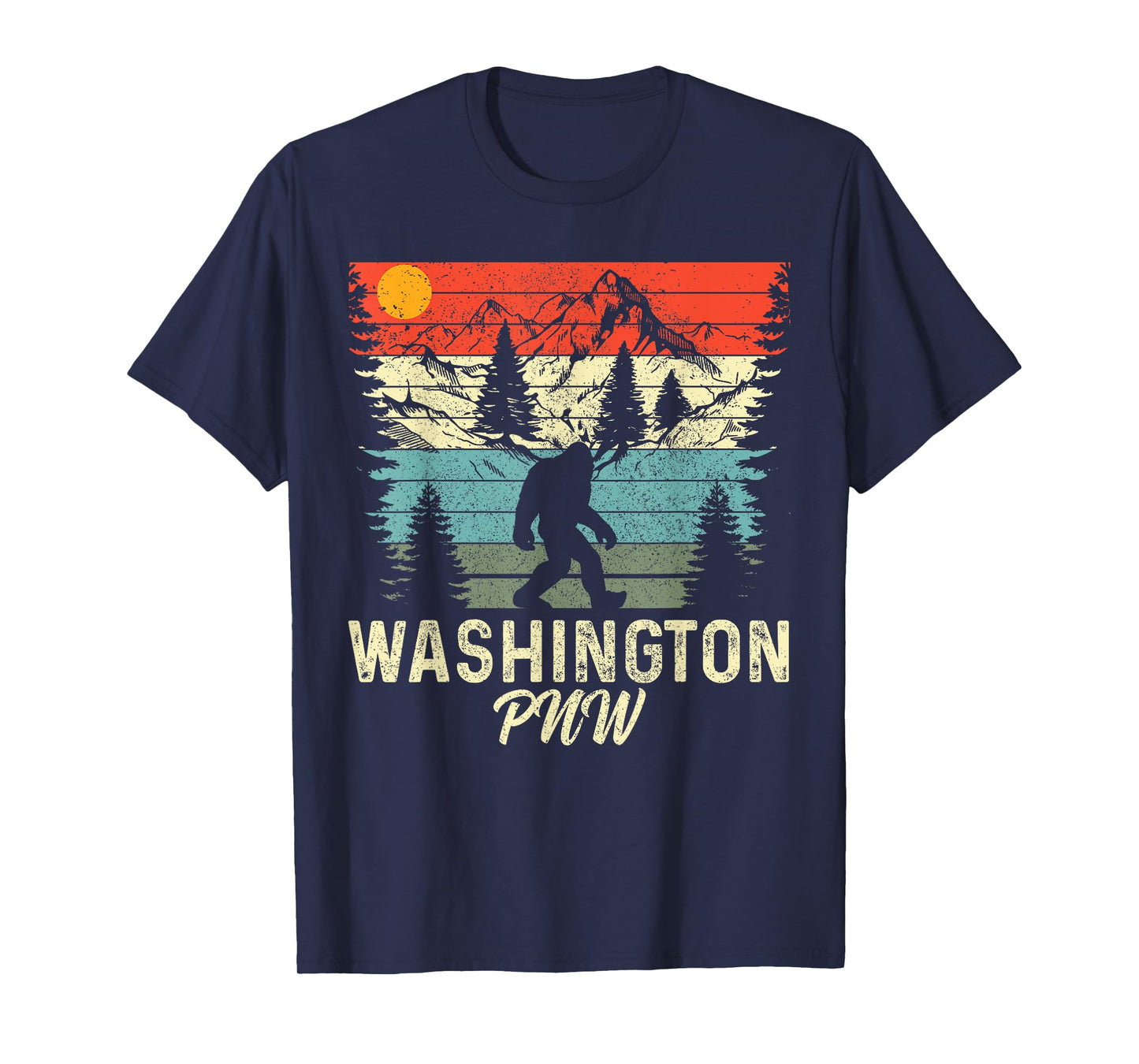 Washington PNW Bigfoot Vintage Pacific Northwest T-Shirt