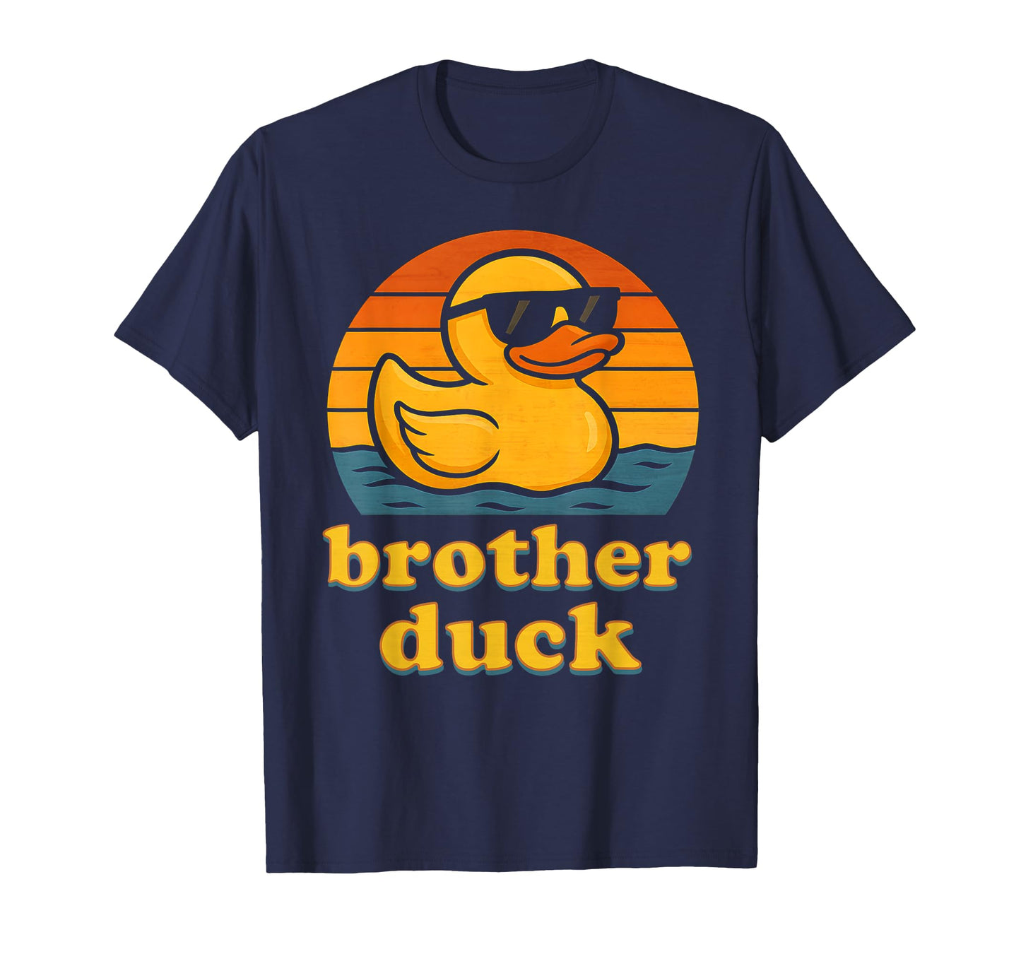 Brother Duck Rubber Duck Vintage Rubber Duckie Birthday Boys T-Shirt