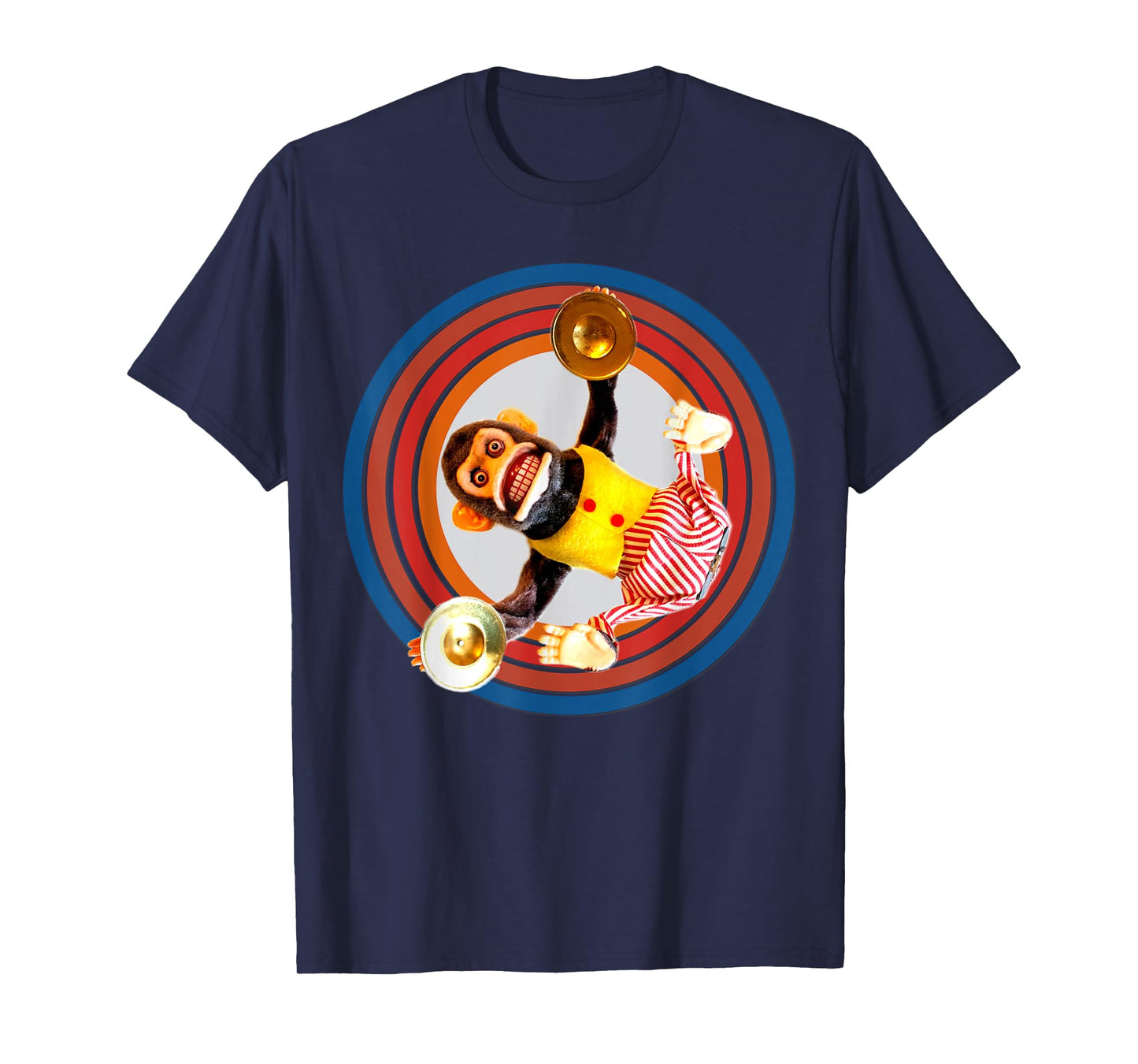 Cymbal Chimp Toy, Jolly Monkey With Cymbals Vintage Retro T-Shirt